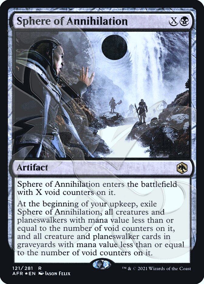 Sphere of Annihilation (Ampersand Promo) [Dungeons & Dragons: Adventures in the Forgotten Realms Promos] Magic: The Gathering