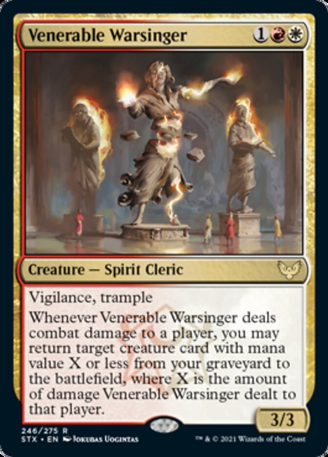 Venerable Warsinger [Strixhaven: School of Mages] Magic: The Gathering