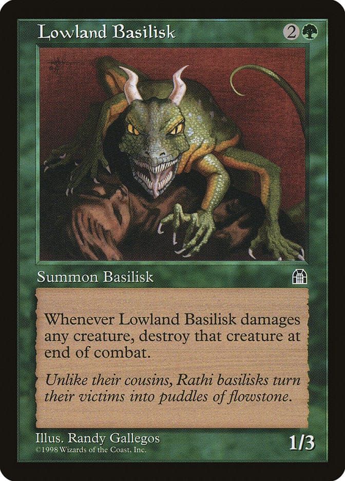 Lowland Basilisk [Stronghold] Magic: The Gathering