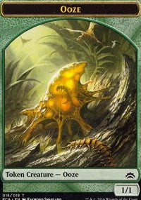 Ooze (016) // Ooze (017) Double-Sided Token [Planechase Anthology Tokens] Magic: The Gathering