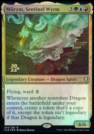 Miirym, Sentinel Wyrm [Commander Legends: Battle for Baldur's Gate Prerelease Promos] Magic: The Gathering