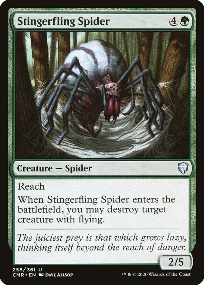 Stingerfling Spider [Commander Legends] Magic: The Gathering
