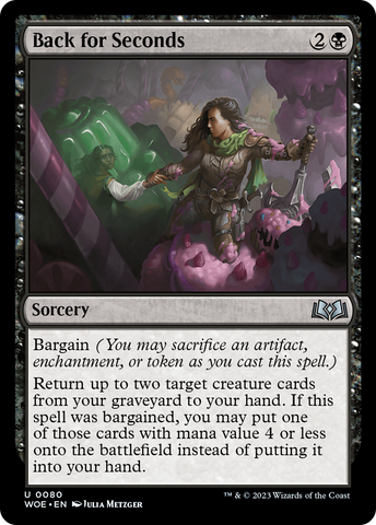 Back for Seconds [Wilds of Eldraine] Magic: The Gathering