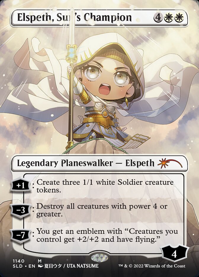 Elspeth, Sun's Champion (Borderless) (1140) [Secret Lair Drop Series] Magic: The Gathering