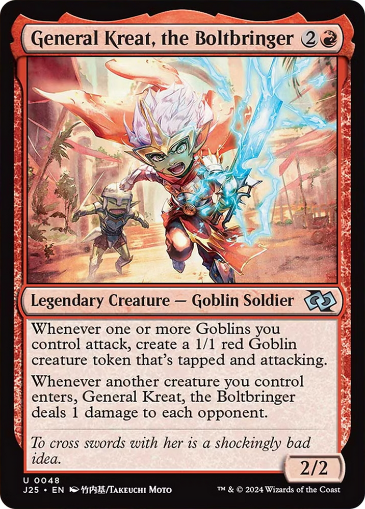 General Kreat, the Boltbringer (Anime) [Foundations Jumpstart] Magic: The Gathering