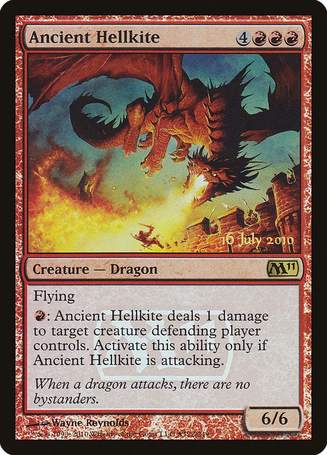 Ancient Hellkite [Magic 2011 Prerelease Promos] Magic: The Gathering