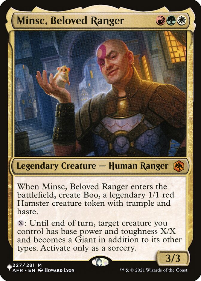 Minsc, Beloved Ranger [The List] Magic: The Gathering