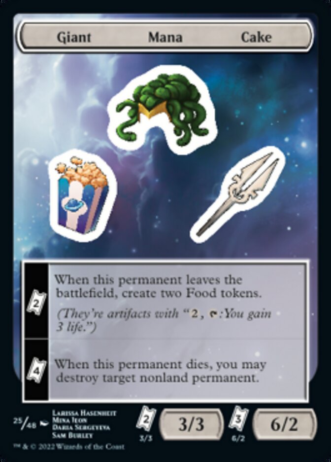 Giant Mana Cake [Unfinity Stickers] Magic: The Gathering