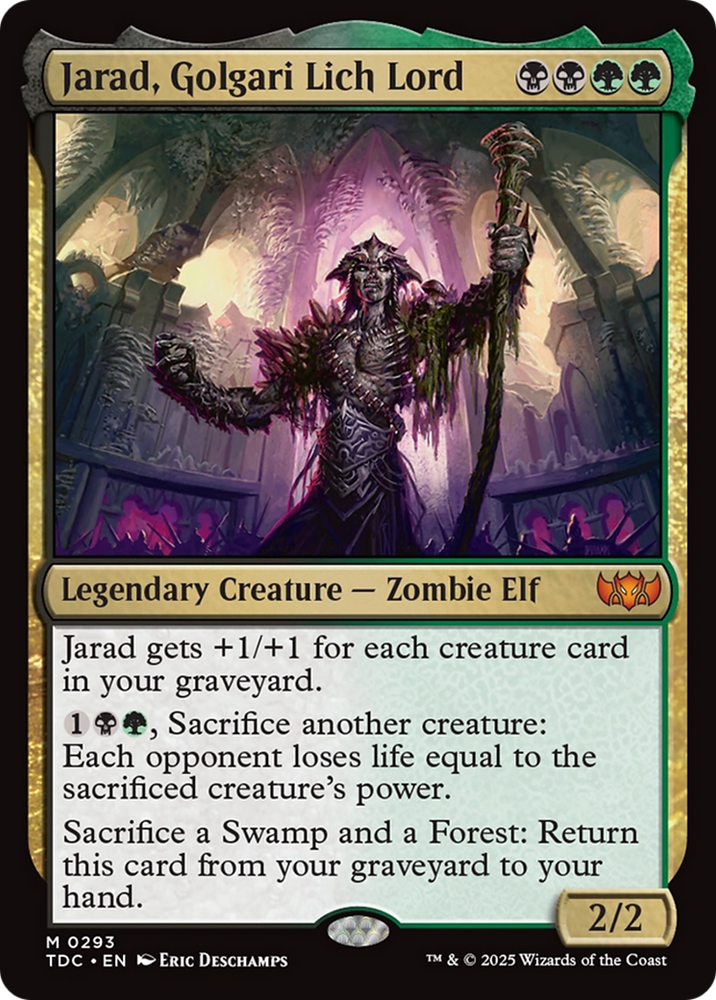 Jarad, Golgari Lich Lord [Tarkir: Dragonstorm Commander] Magic: The Gathering