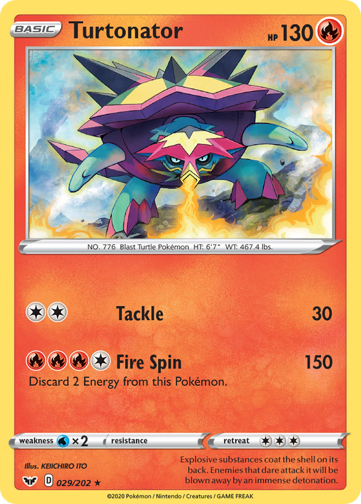 Turtonator (029/202) [Sword & Shield: Base Set] Pokémon