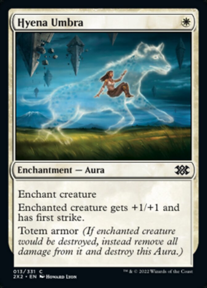 Hyena Umbra [Double Masters 2022] Magic: The Gathering