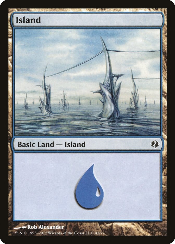 Island (41) [Duel Decks: Venser vs. Koth] Magic: The Gathering
