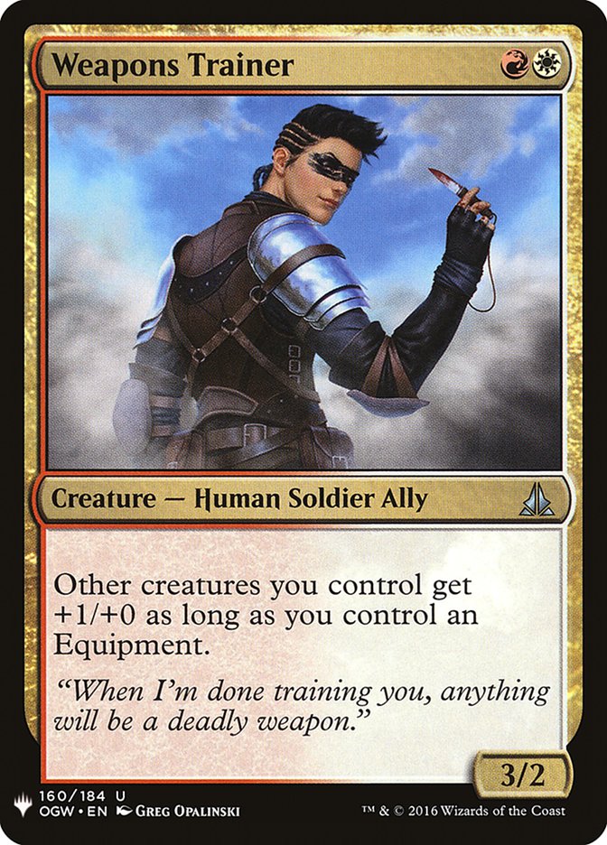Weapons Trainer [Mystery Booster] Magic: The Gathering
