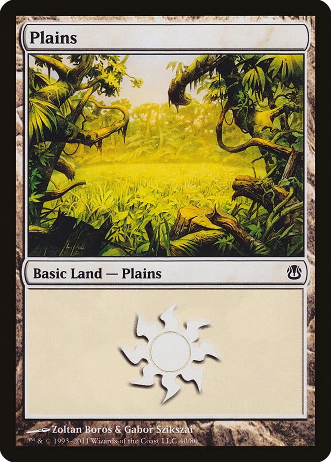 Plains (40) [Duel Decks: Ajani vs. Nicol Bolas] Magic: The Gathering