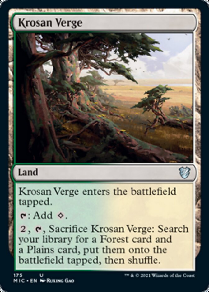 Krosan Verge [Innistrad: Midnight Hunt Commander] Magic: The Gathering