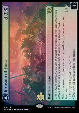 Invasion of Fiora // Marchesa, Resolute Monarch [March of the Machine Prerelease Promos] Magic: The Gathering