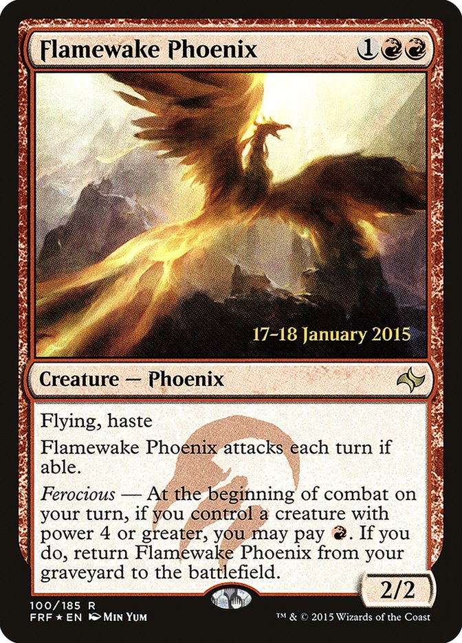 Flamewake Phoenix [Fate Reforged Prerelease Promos] Magic: The Gathering