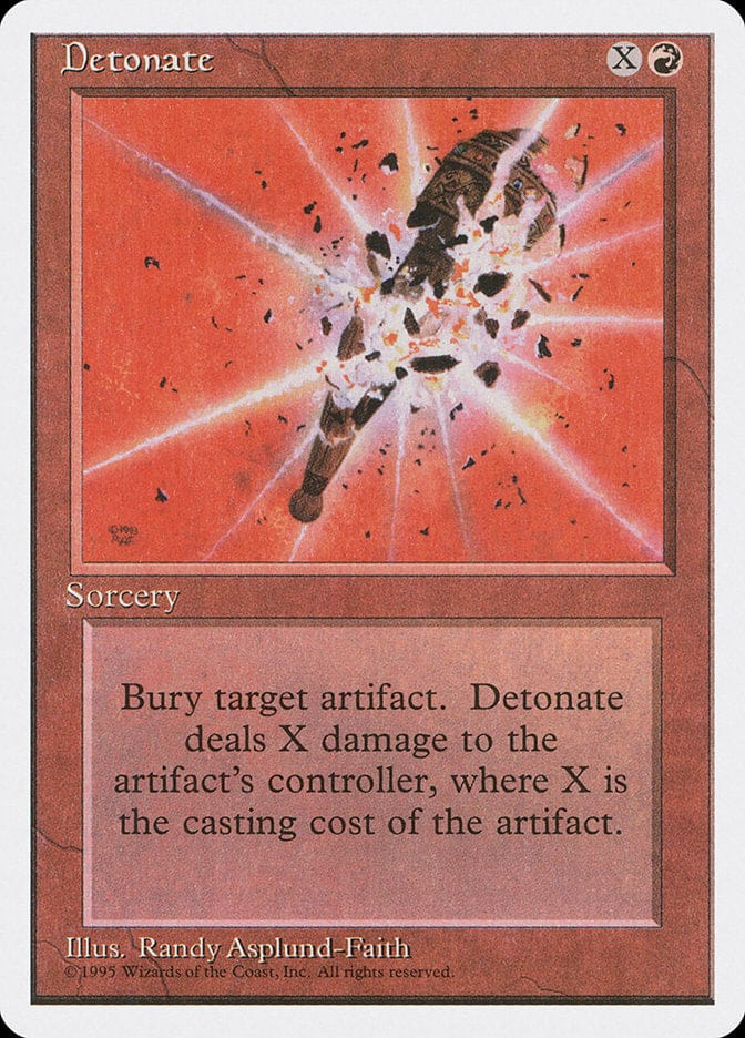 Detonate [Fourth Edition] Magic: The Gathering