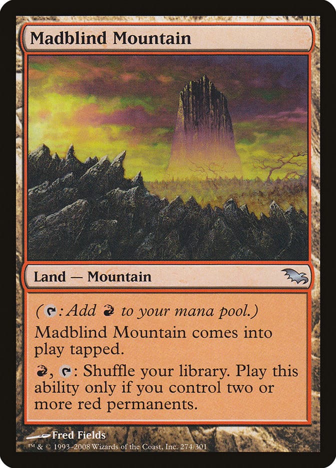 Madblind Mountain [Shadowmoor] Magic: The Gathering