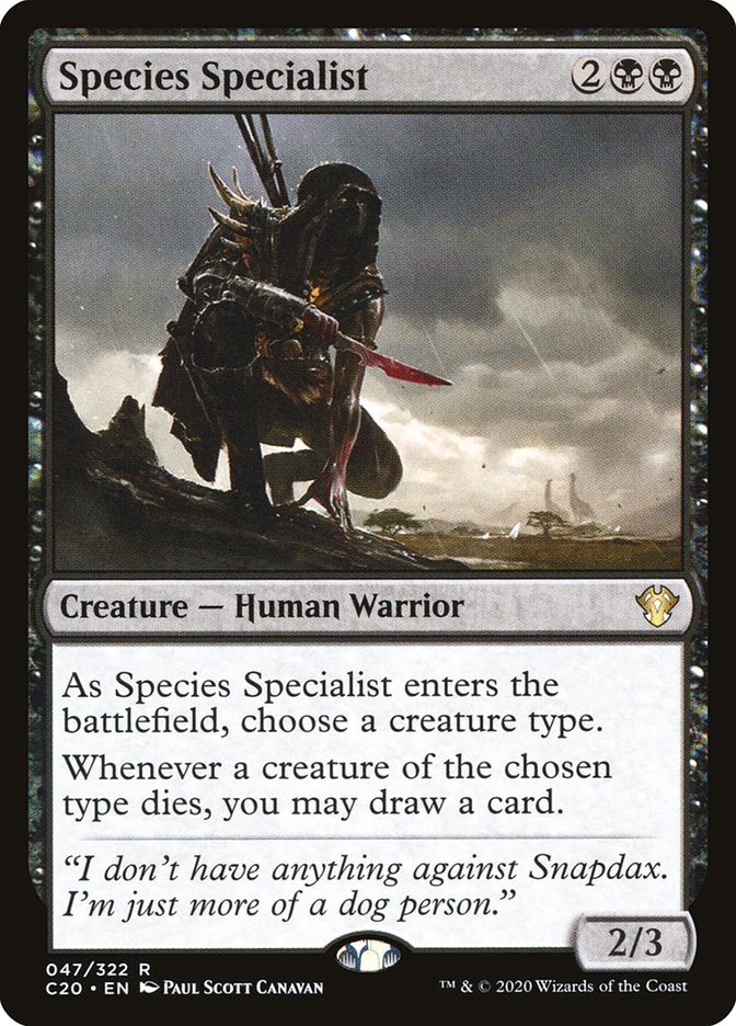 Species Specialist [Commander 2020] Magic: The Gathering