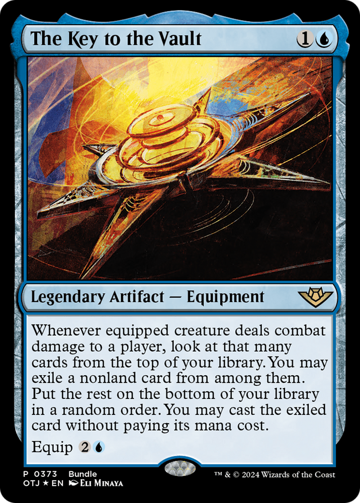 The Key to the Vault (OTJ Bundle) [Outlaws of Thunder Junction Promos] Magic: The Gathering