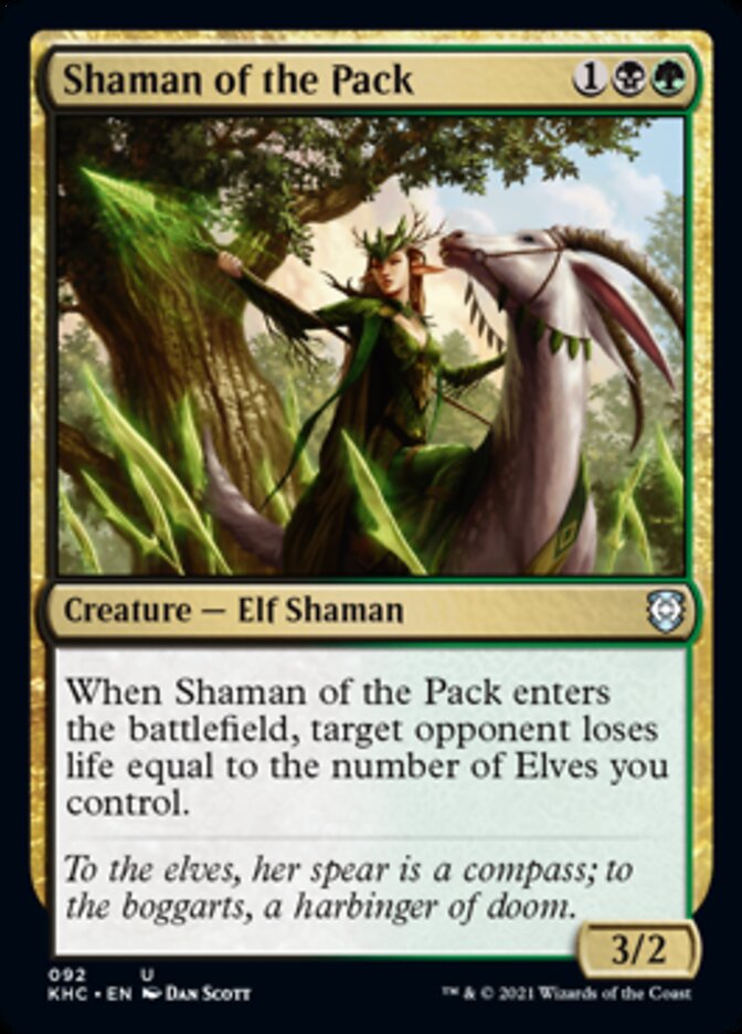 Shaman of the Pack [Kaldheim Commander] Magic: The Gathering