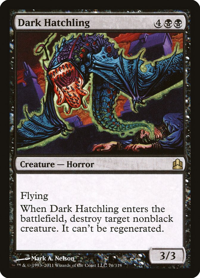 Dark Hatchling [Commander 2011] Magic: The Gathering