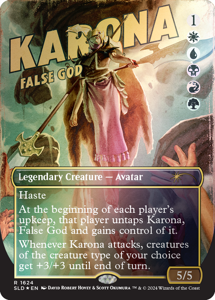 Karona, False God (Rainbow Foil) [Secret Lair Drop Series] Magic: The Gathering