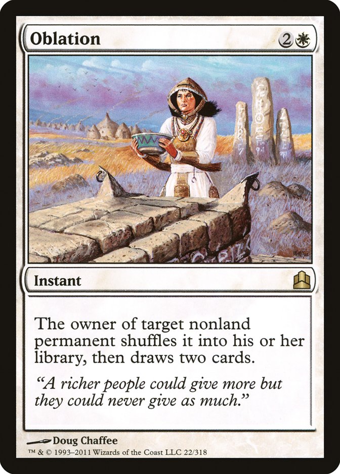 Oblation [Commander 2011] Magic: The Gathering