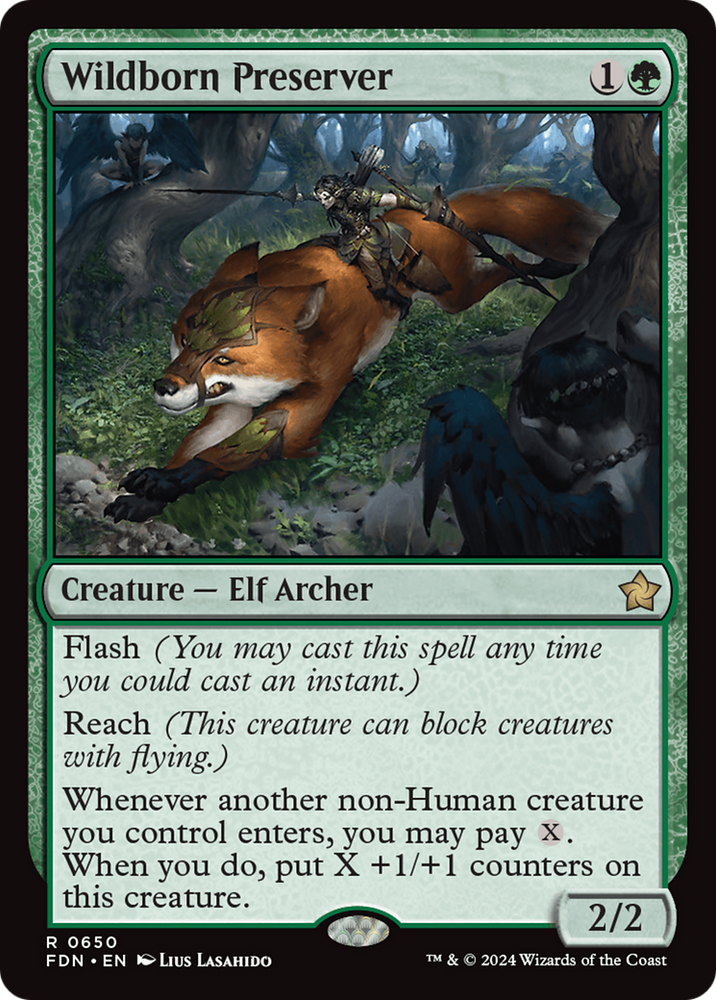 Wildborn Preserver [Foundations] Magic: The Gathering