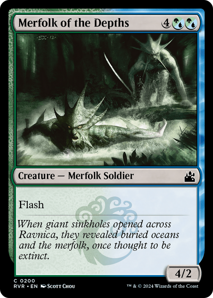 Merfolk of the Depths [Ravnica Remastered] Magic: The Gathering