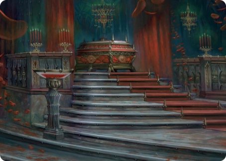 Edgar Markov's Coffin Art Card [Innistrad: Crimson Vow Art Series] Magic: The Gathering