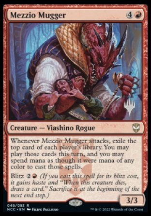 Mezzio Mugger (Promo Pack) [Streets of New Capenna Commander Promos] Magic: The Gathering