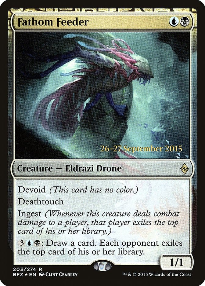 Fathom Feeder [Battle for Zendikar Prerelease Promos] Magic: The Gathering
