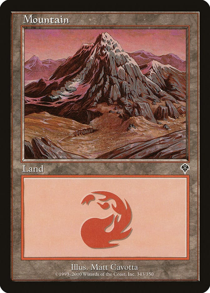 Mountain (343) [Invasion] Magic: The Gathering