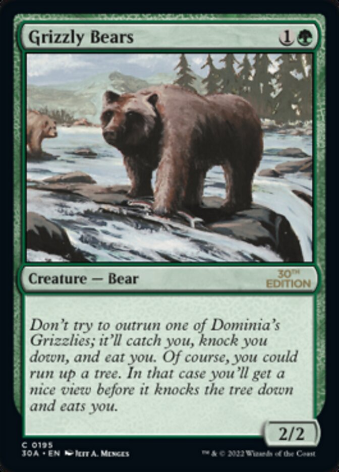 Grizzly Bears [30th Anniversary Edition] Magic: The Gathering