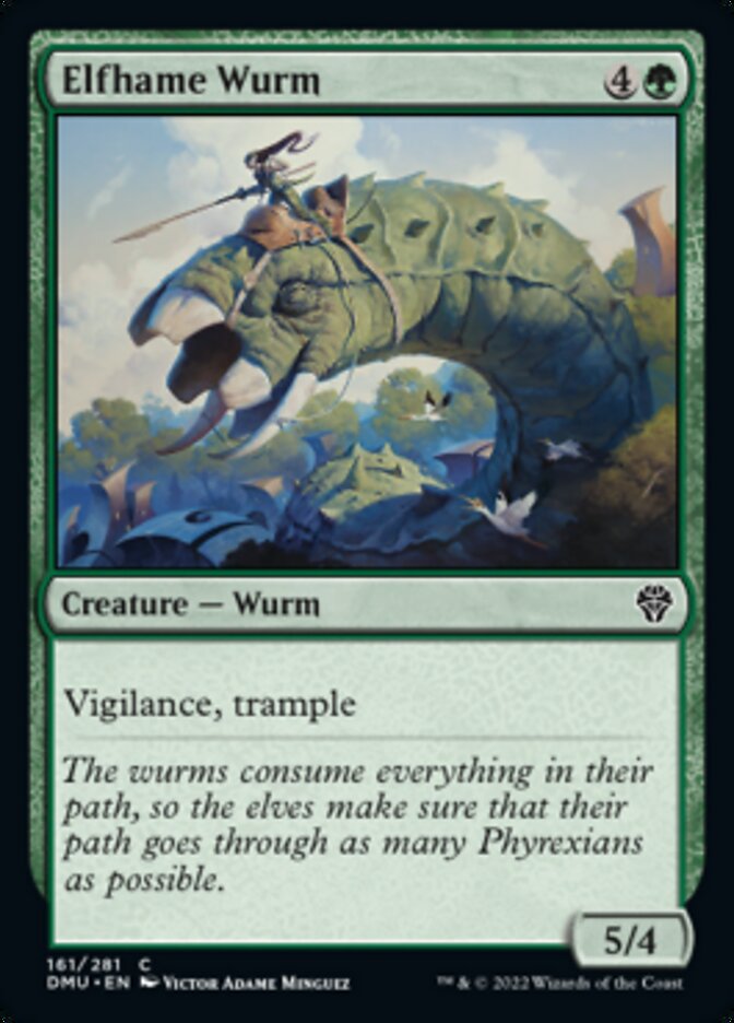 Elfhame Wurm [Dominaria United] Magic: The Gathering