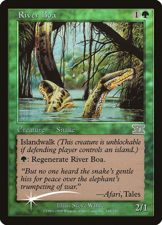River Boa [Friday Night Magic 2000] Magic: The Gathering