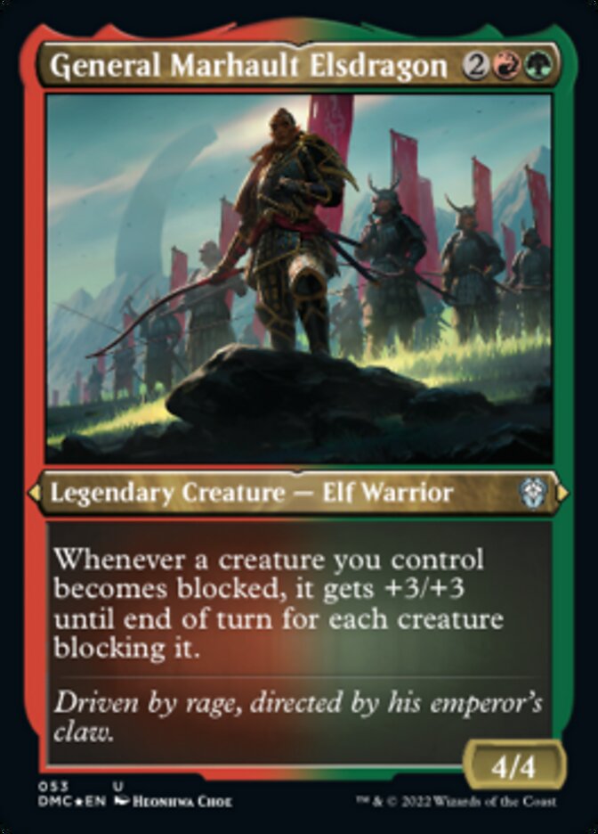 General Marhault Elsdragon (Foil Etched) [Dominaria United Commander] Magic: The Gathering