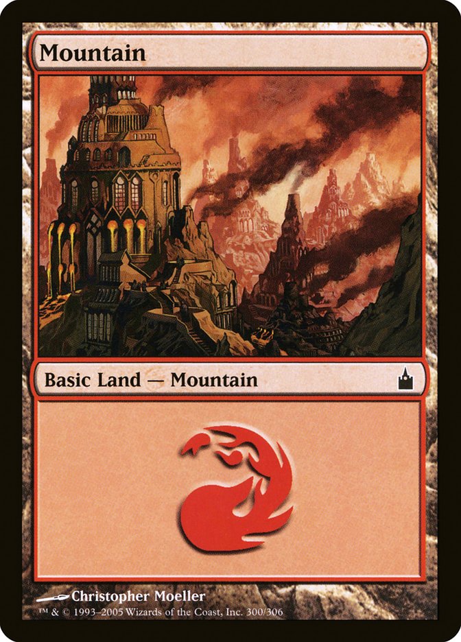 Mountain (300) [Ravnica: City of Guilds] Magic: The Gathering