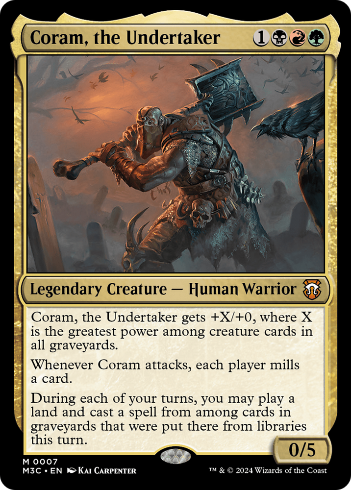 Coram, the Undertaker [Modern Horizons 3 Commander] Magic: The Gathering
