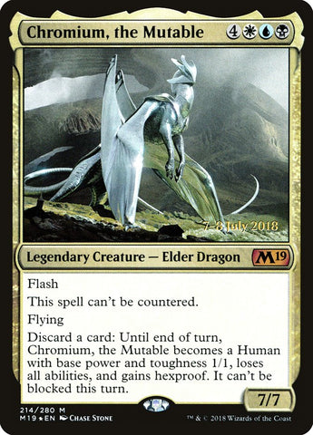 Chromium, the Mutable [Core Set 2019 Prerelease Promos] Magic: The Gathering