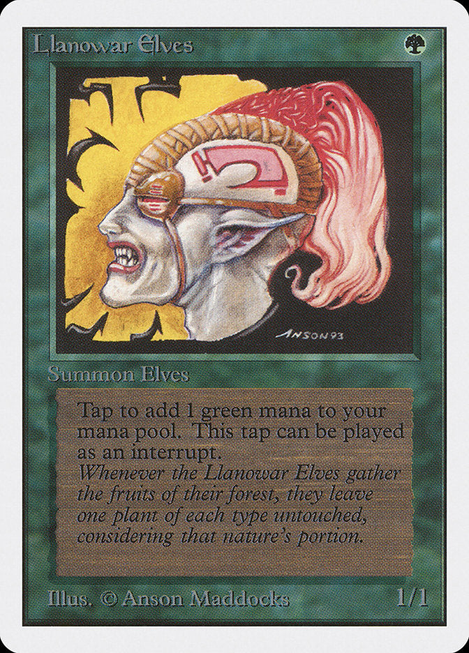 Llanowar Elves [Unlimited Edition] Magic: The Gathering