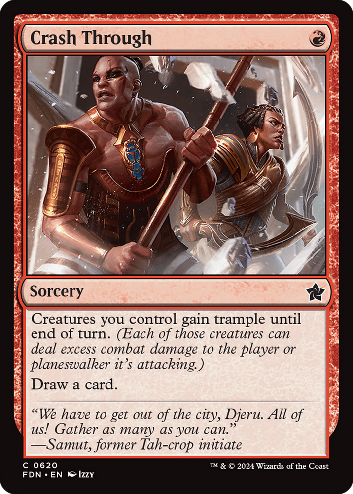 Crash Through [Foundations] Magic: The Gathering