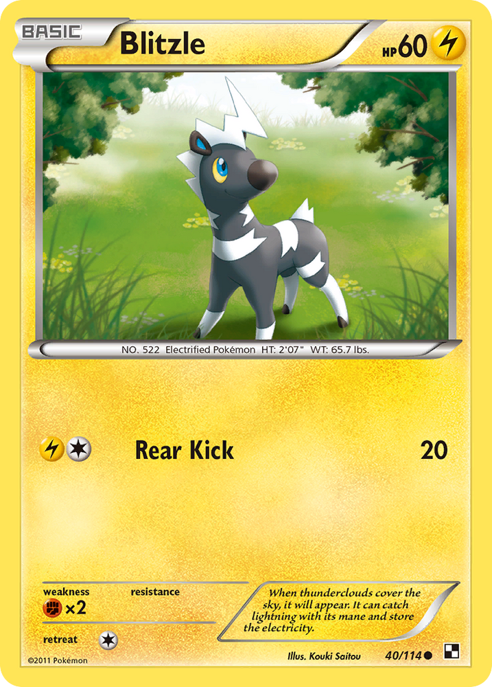 Blitzle (40/114) [Black & White: Base Set] Pokémon