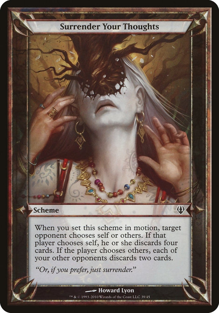 Surrender Your Thoughts (Schemes) [Archenemy Schemes] Magic: The Gathering