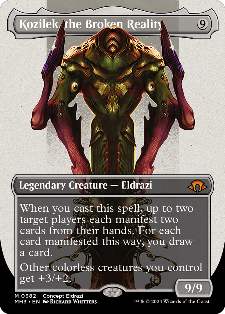 Kozilek, the Broken Reality (Borderless) [Modern Horizons 3] Magic: The Gathering