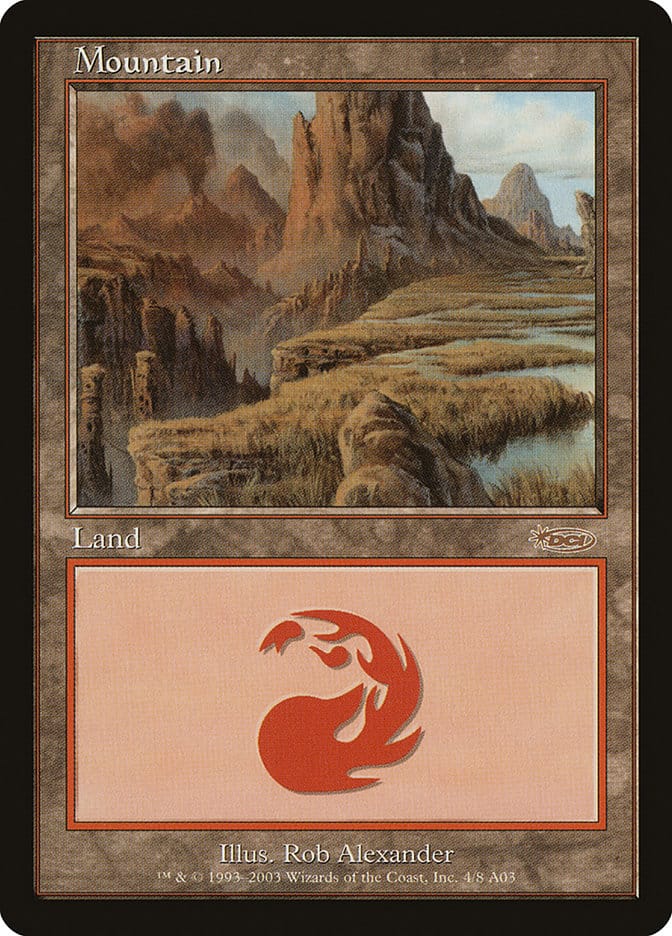 Mountain (4) [Arena League 2003] Magic: The Gathering