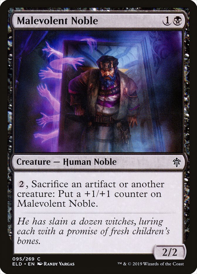 Malevolent Noble [Throne of Eldraine] Magic: The Gathering