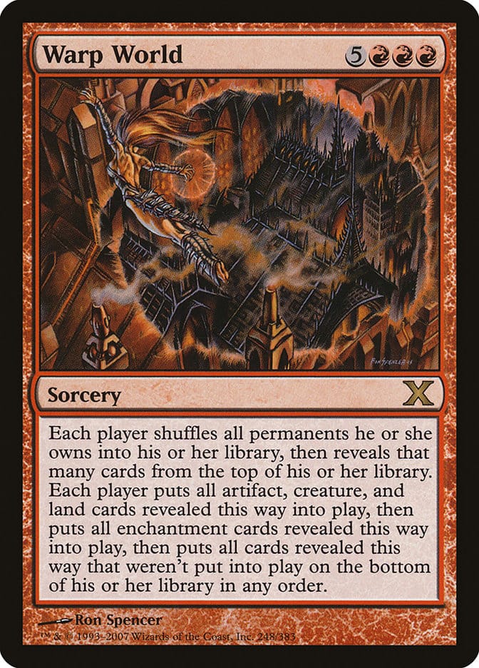 Warp World [Tenth Edition] Magic: The Gathering